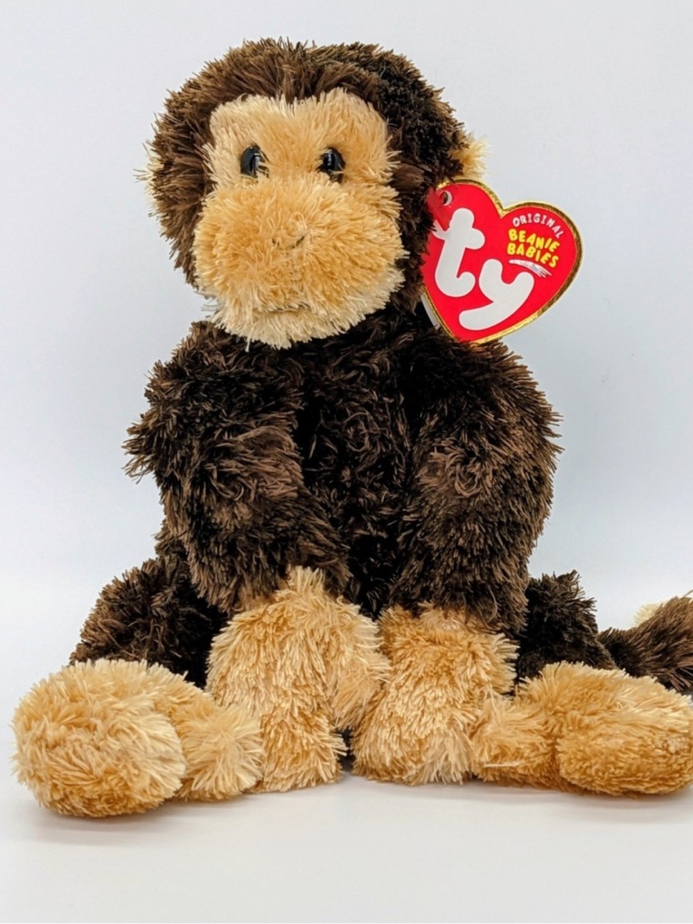 Ty Brown and Tan Plush Monkey Beanie Baby